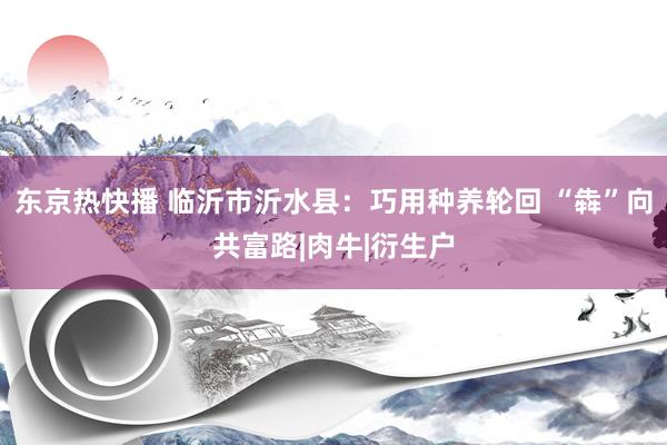 东京热快播 临沂市沂水县：巧用种养轮回 “犇”向共富路|肉牛|衍生户